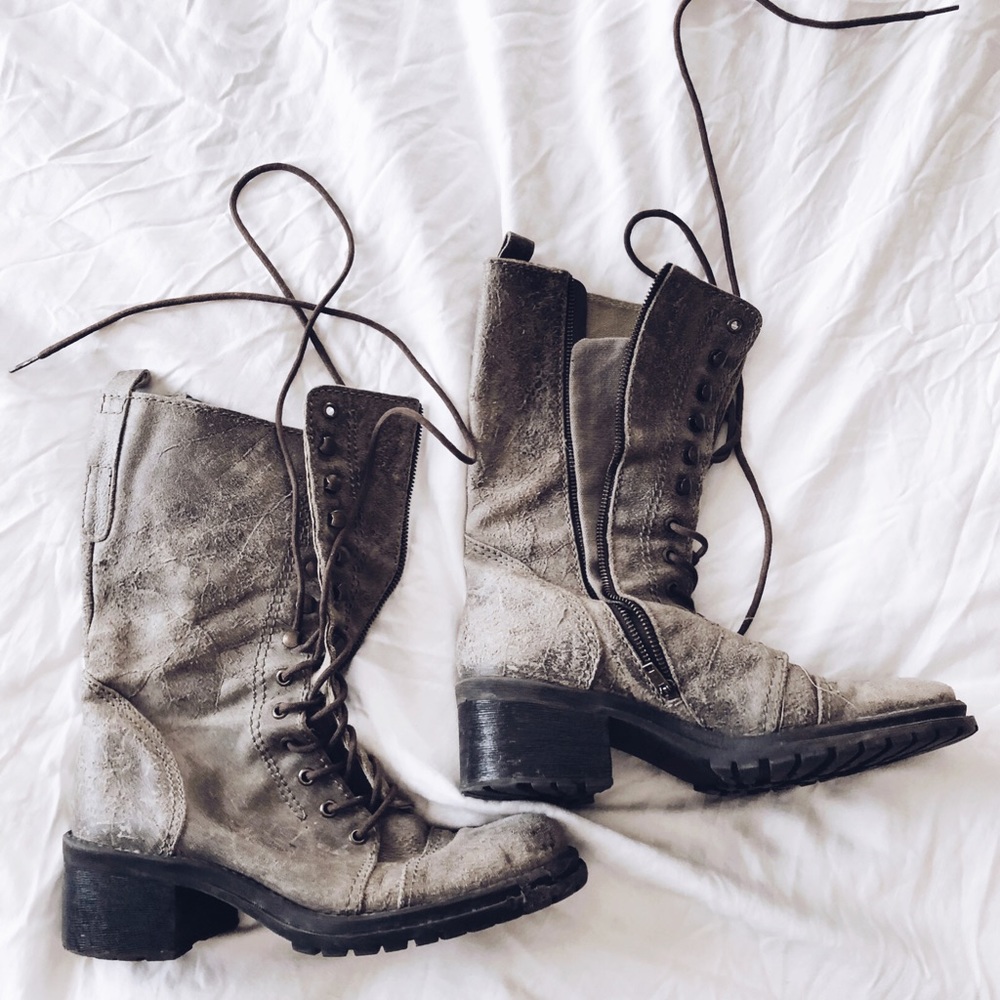 Nine West Boots, Army Green